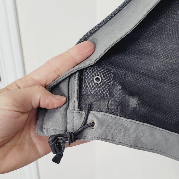 The North Face Men's Gray Black Zip Pockets Full-Zip Fleece Windbreaker Jacket - Picture 13 of 16